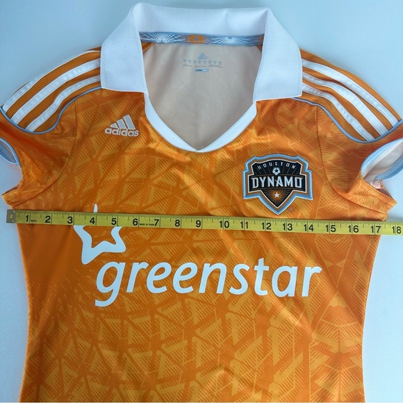 NWOT Houston‎ Dynamo Adidas ClimaCool Jersey Women’s Medium Orange Soccer Shirt - Picture 8 of 11